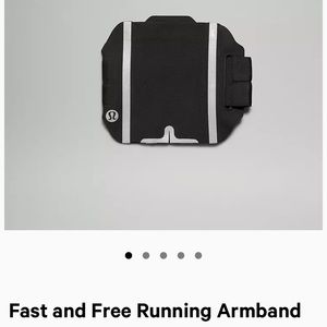 Lululemon Fast and Free running armband arm phone band black